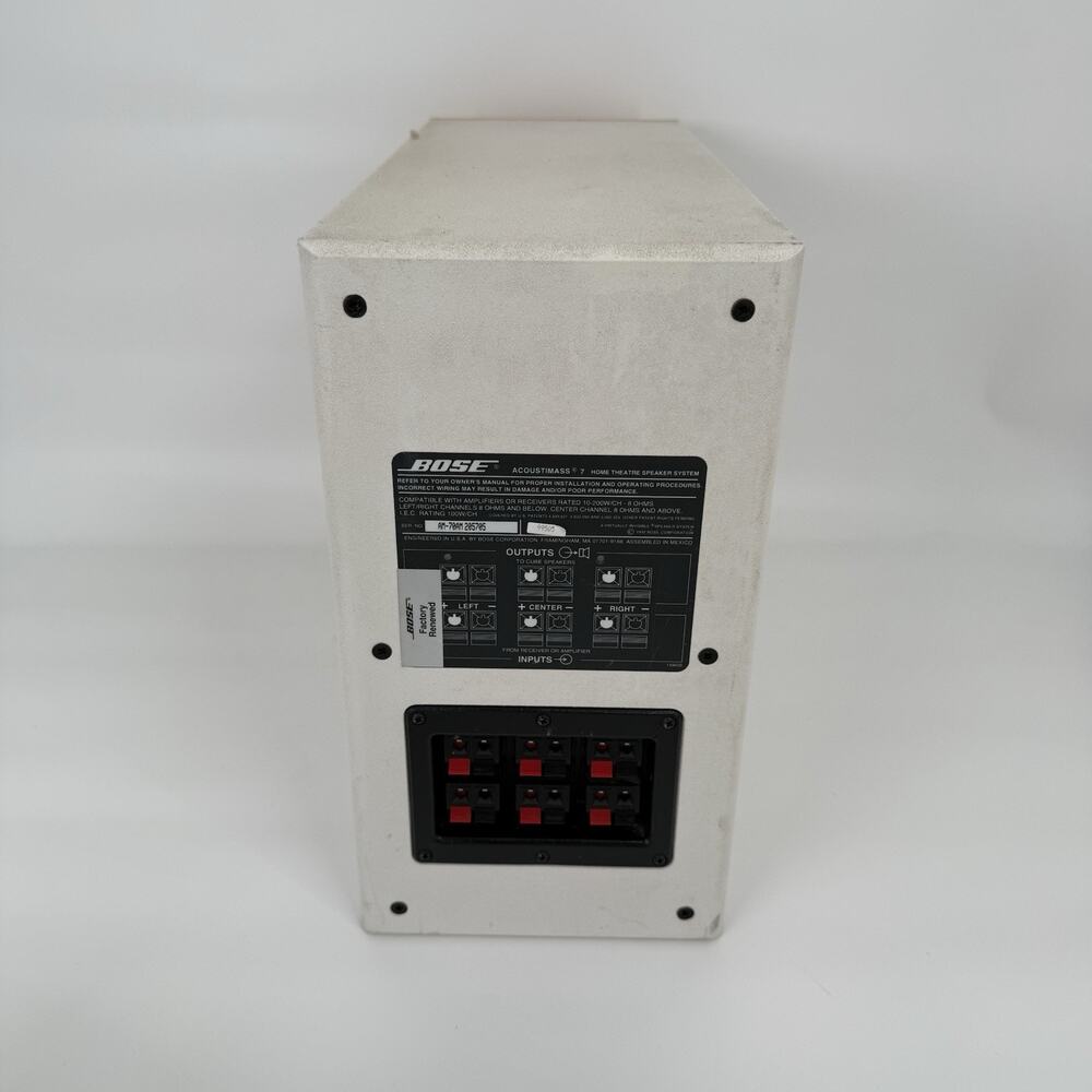 Bose Acoustimass 7 Speaker System With 3 Double Cube Speakers Tested Working - Picture 8 of 11